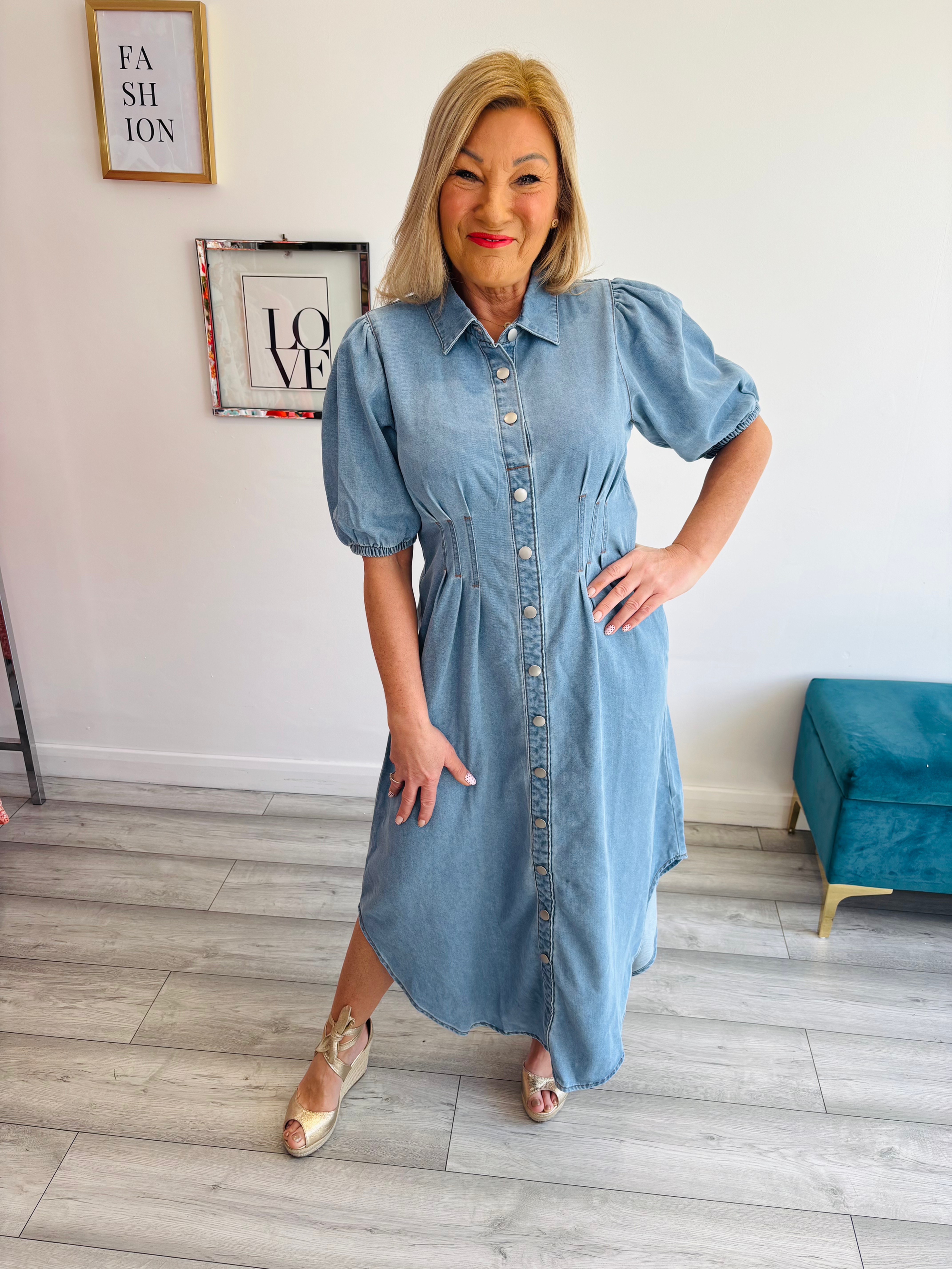 The Willow Denim Shirt Dress