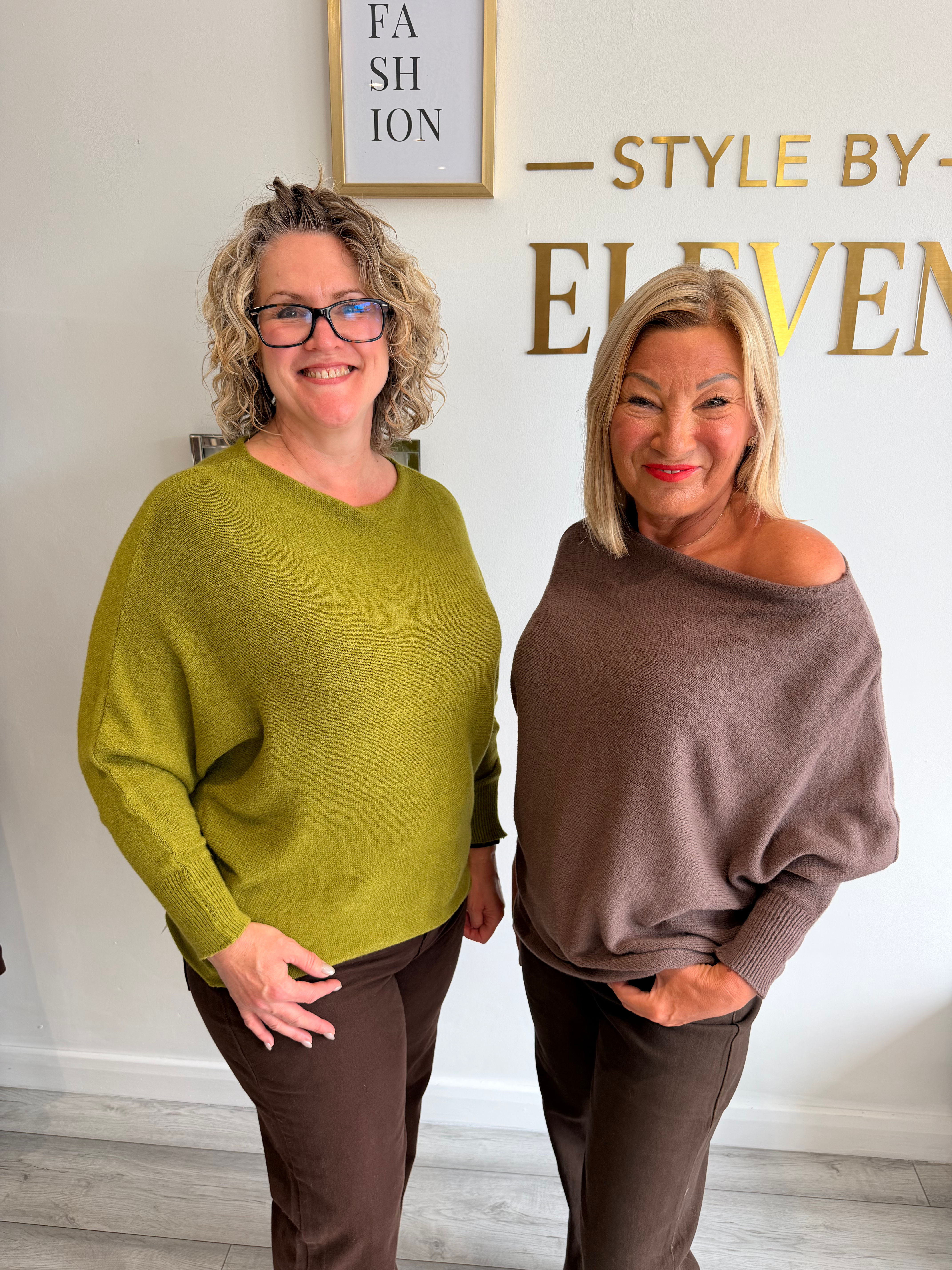 The Signature Slouch Batwing Knit Jumper - Taupe