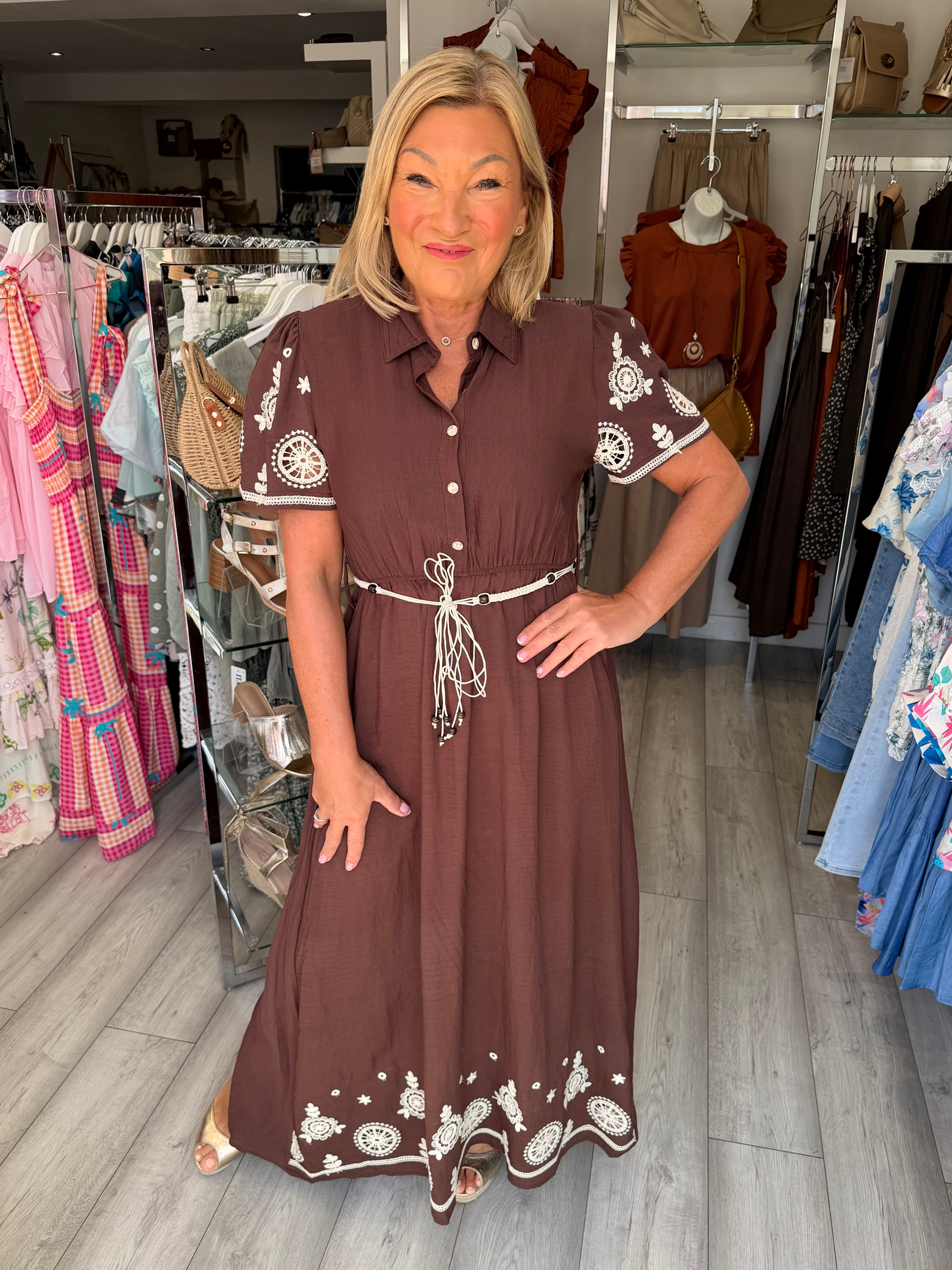 Zahara Chocolate Maxi Dress