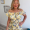 Thumbnail: Sasha Bardot Midi Dress - Lemon Floral