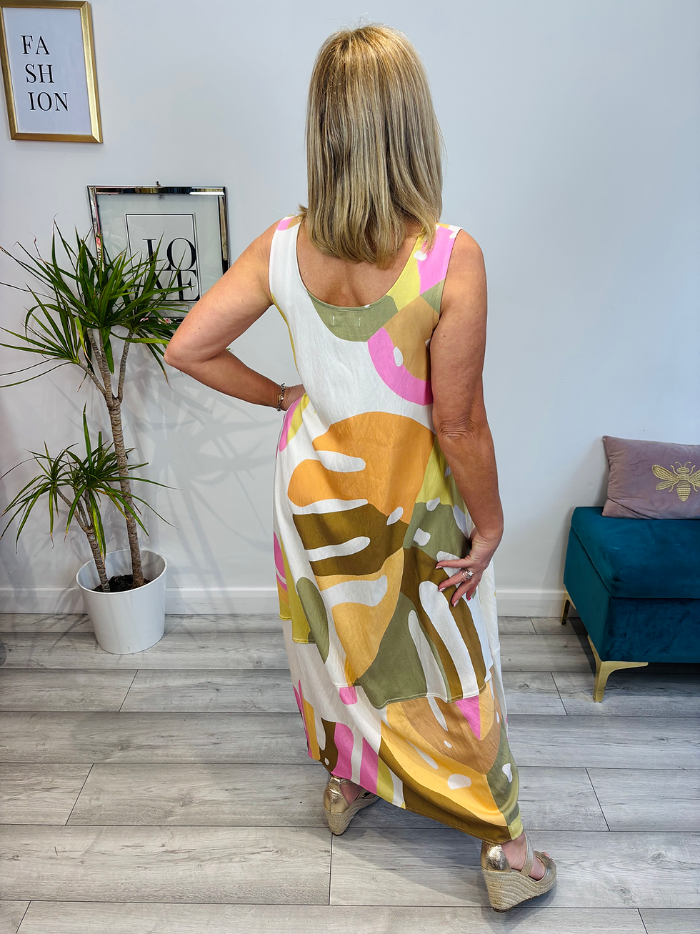 Thumbnail: Sunset Palm Maxi Dress 
