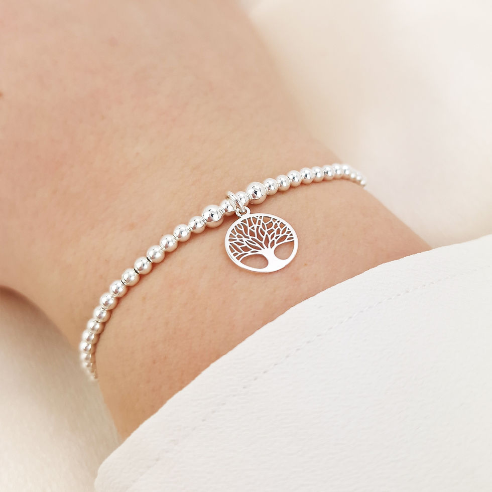 Thumbnail: Sterling Silver Tree Of Life Bracelet