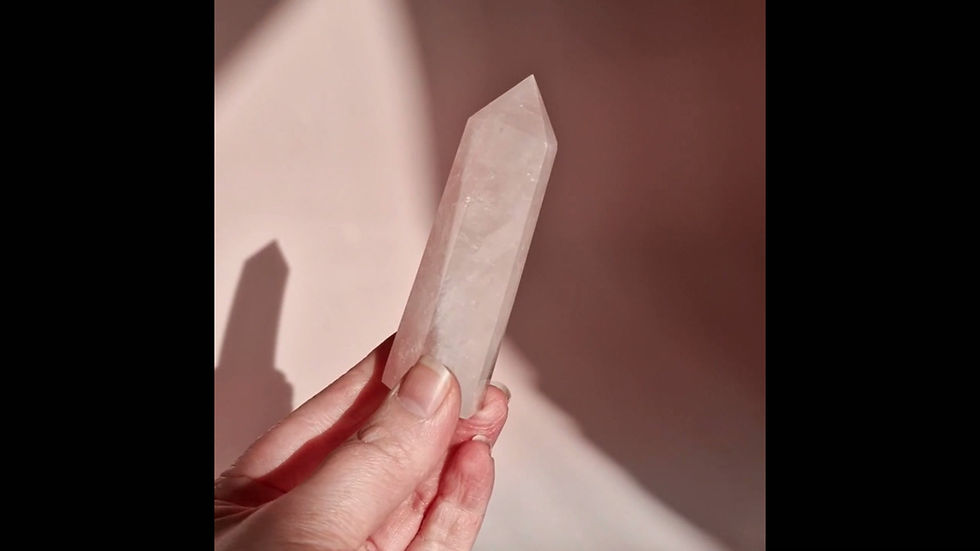 Thumbnail: Rose Quartz Crystal Tower 8-9cm