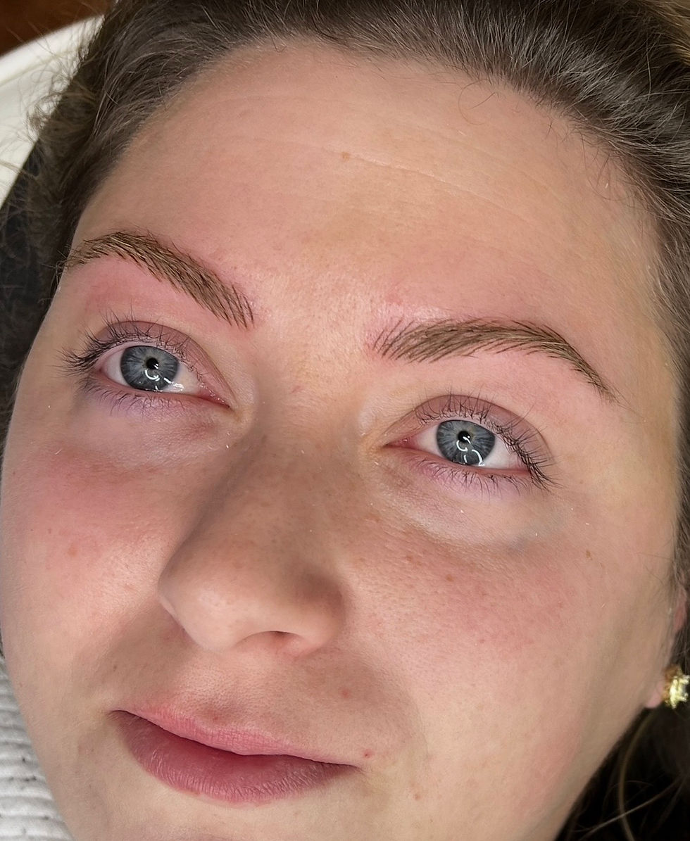 Natural Hibrow Realism machine hairstroke brows by HiBrow Ink in Chudleigh