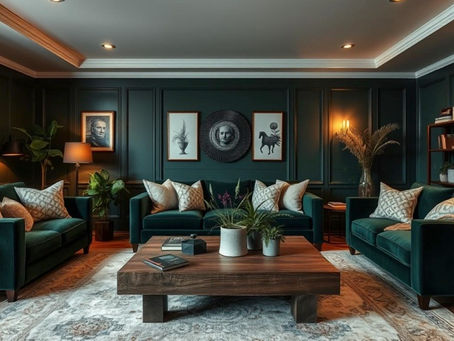 Cozy Dark Green Living Room Designs You'll Love