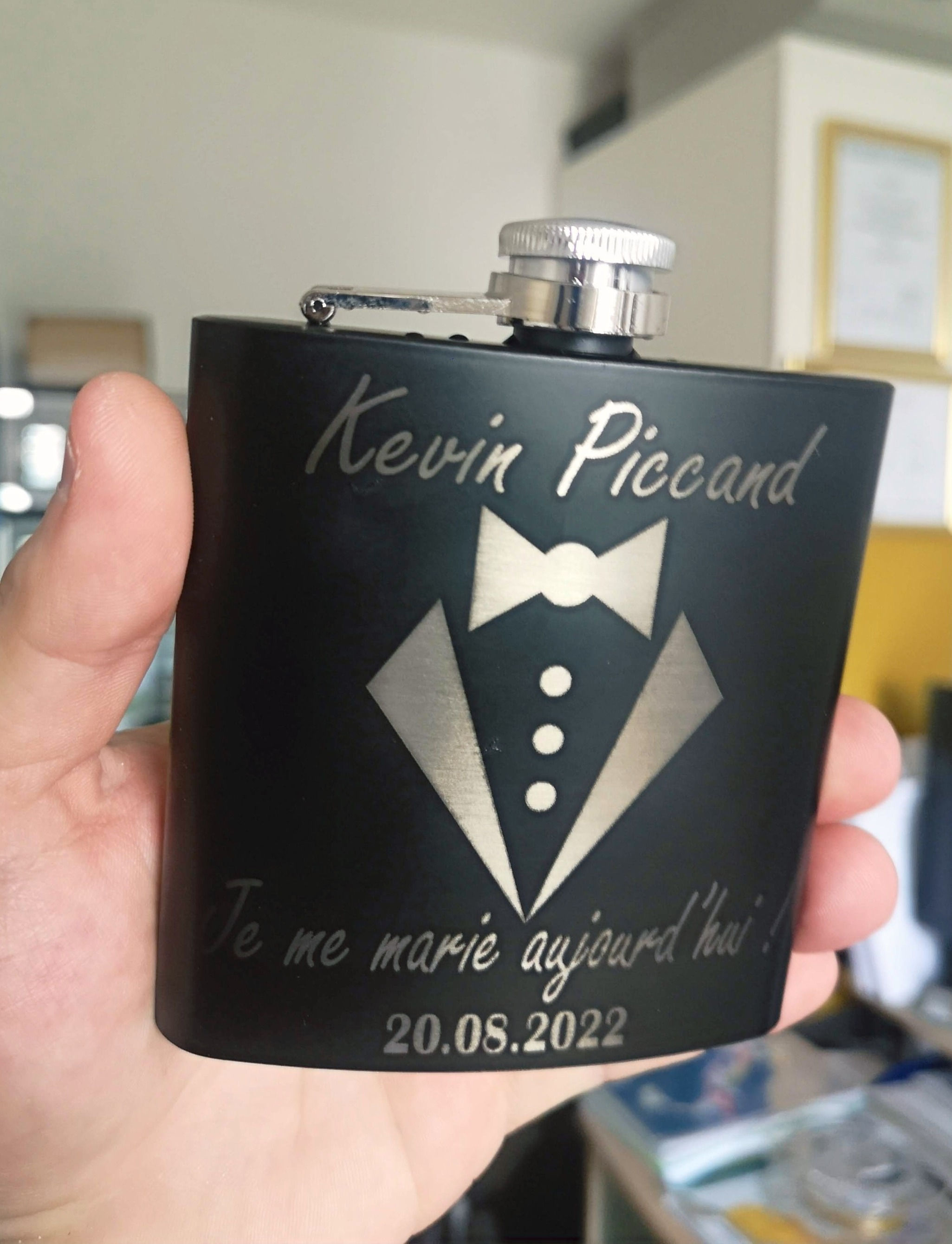 Flasque personnelle gravée