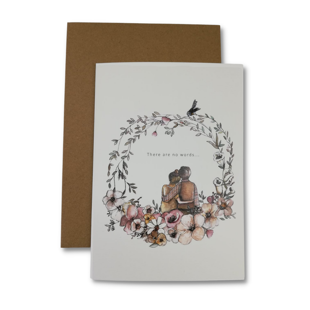 A beautiful card to send an expression of sympathy to someone experiencing loss or as a support to ackowledge an anniversary
