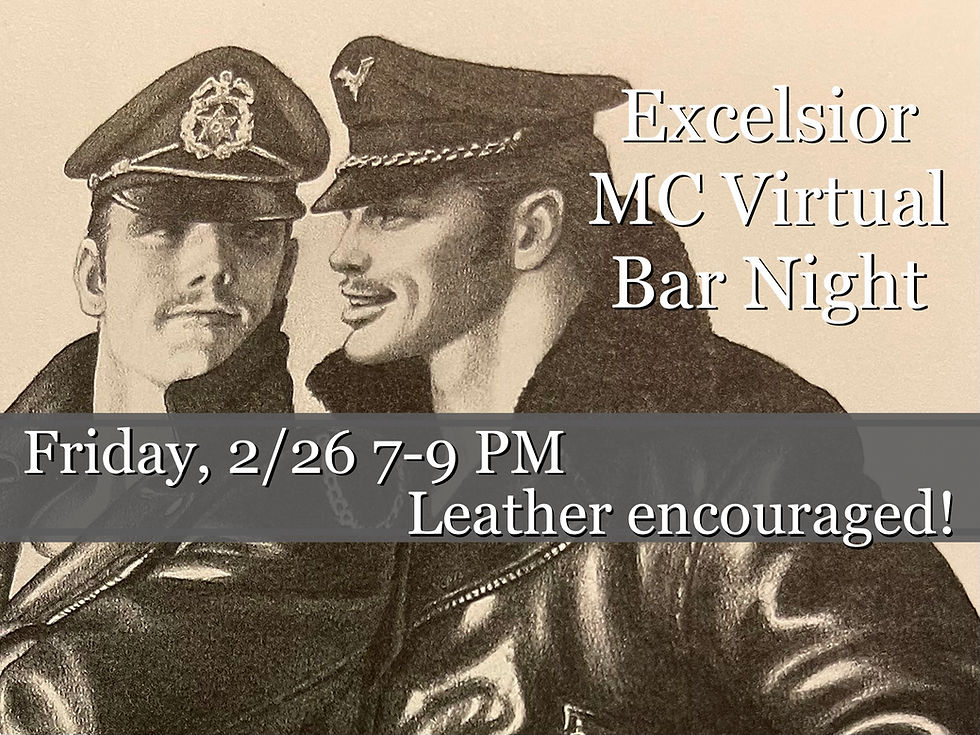 Excelsior M.C. February Virtual Bar Night