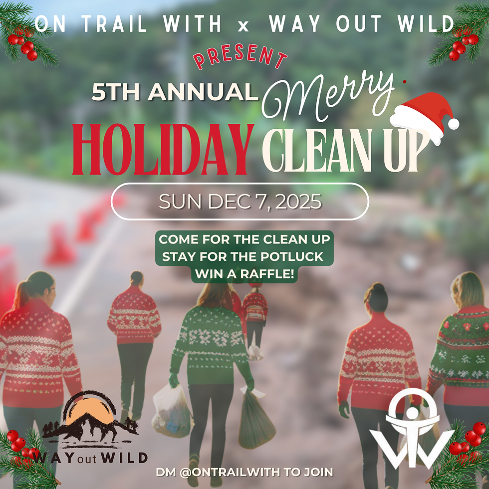 5th Annual Holiday Clean Up with Way Out Wild!