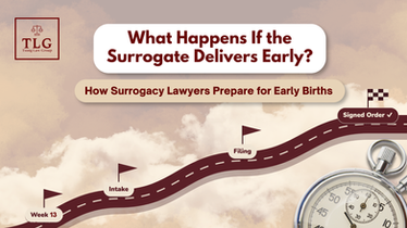 Premature birth for surrogates