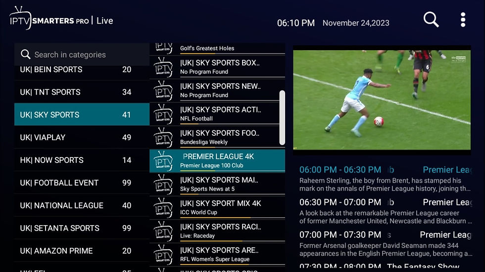 OVER 5000 LIVE TV SPORTS CHANNELS with an IPTV subscription using IPTV Smarters Pro