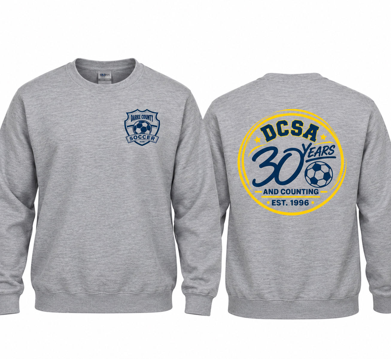 Darke County Soccer - 30 Years Crewneck Sweatshirt