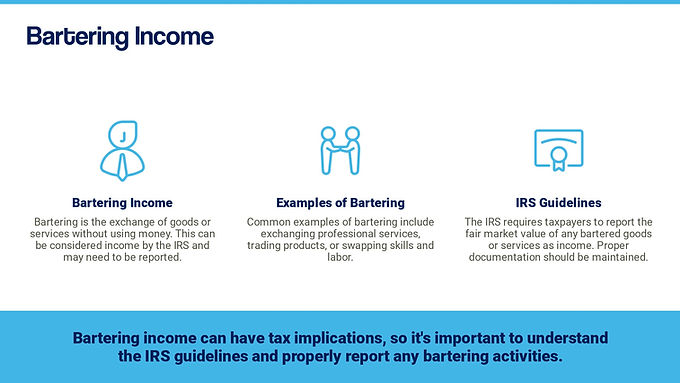 taxable bartering income
