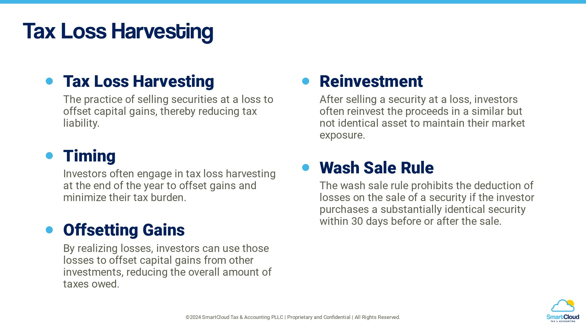 Tax Loss Harvesting | SmartCloud Tax