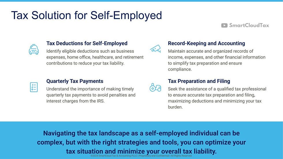 Self-Employed Tax Services