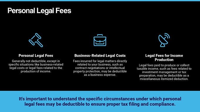 deductible personal legal fees