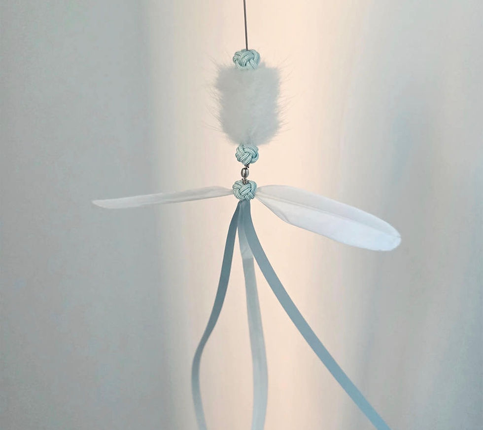 Thumbnail: Sky Dance - Handmade Knotting Teaser Wand
