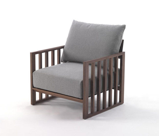 wooden arm-chair