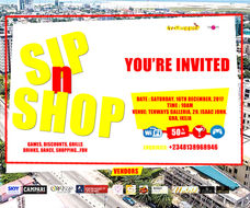 SIP & Shop Party Live In Lagos