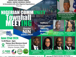 Nigerian Community Townhall Meeting, Atlanta.