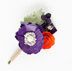 book themed wedding boutonniere with motherboard | handmade by Anthology On Main
