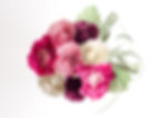 book themed bridesmaid bouquet with poppies, roses and greenery