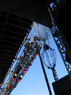 Recycled art on the stage