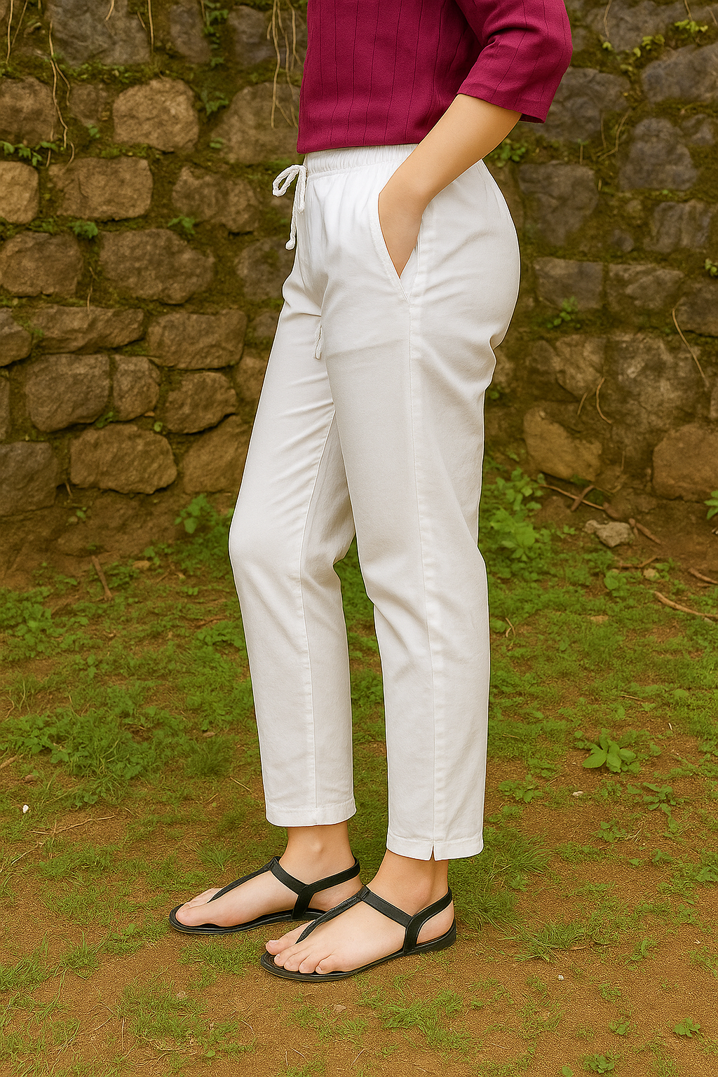 Brandx Premium Cotton Pencil Pants