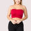 Thumbnail: Red Hot Tube Bandeau Bra Top for Women