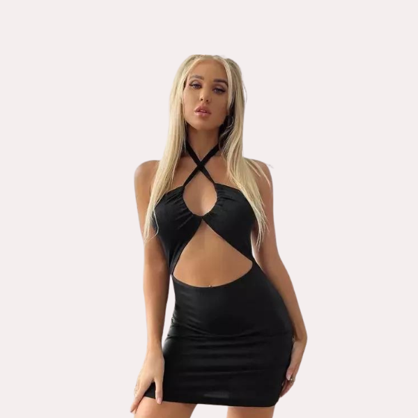 Thumbnail: Elegant Black Intimate Babydoll Dress