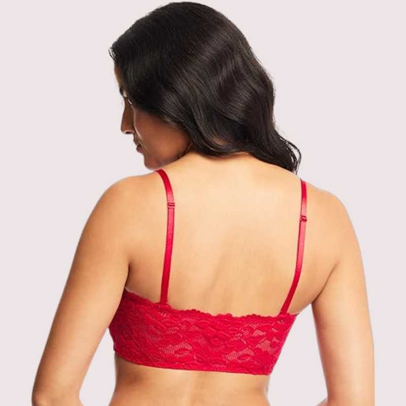 Thumbnail: Unpadded Tube Bra with Adjustable Straps for Women