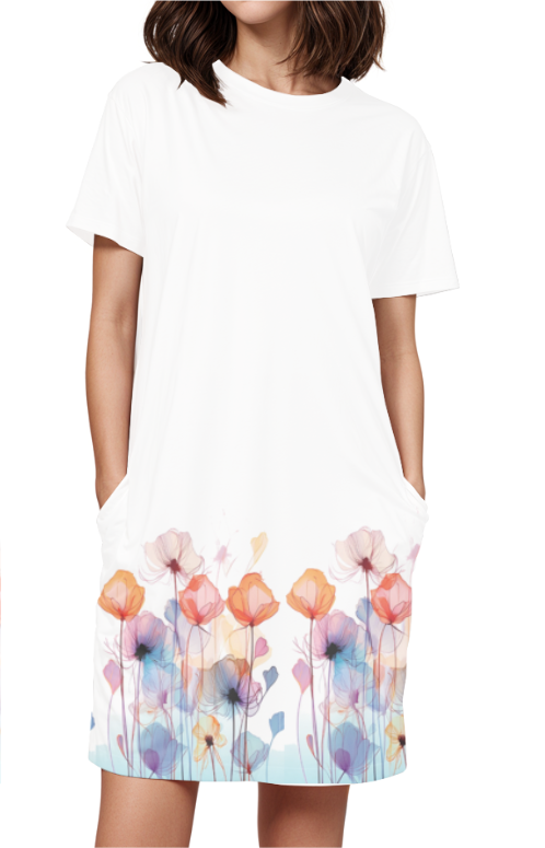 Thumbnail: Floral Print T-Shirt Dress