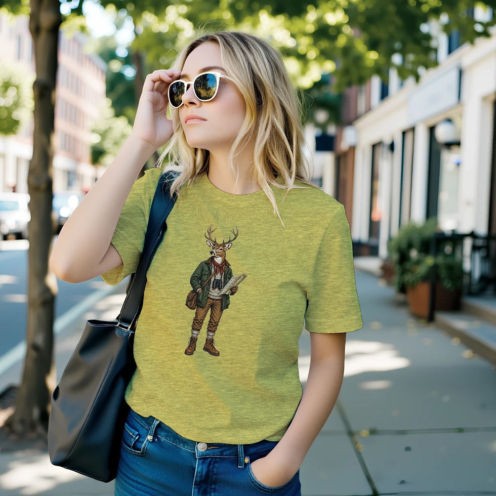 Miniatura: T-shirt Cervo Esploratore Vintage – Outdoor Explorer Collection