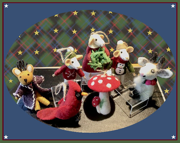 Winding Road felted wool ornaments from Napal