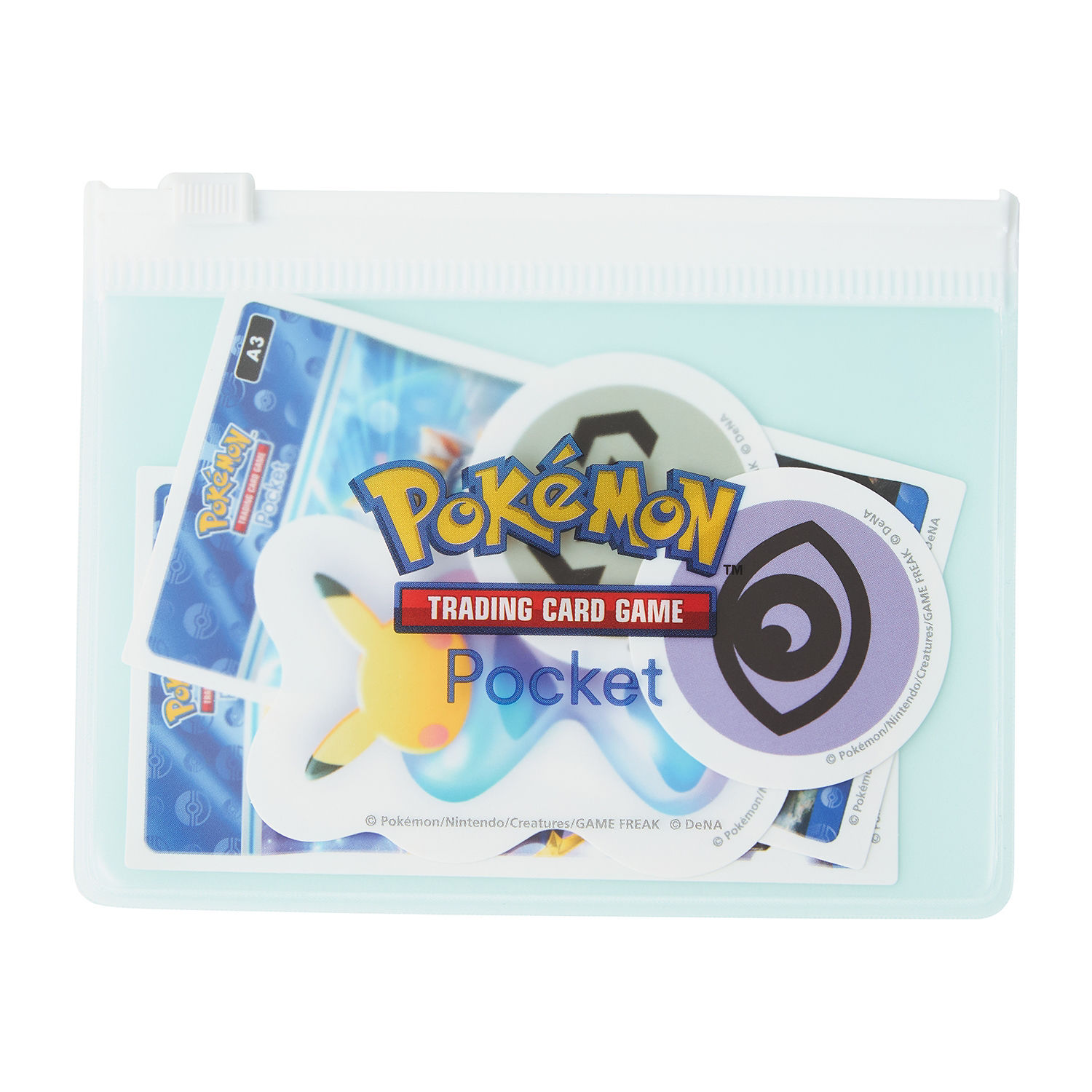 Pokemon Trading Card Game Pocket "Guardian of the Twin Heavens" Sticker in Pouch