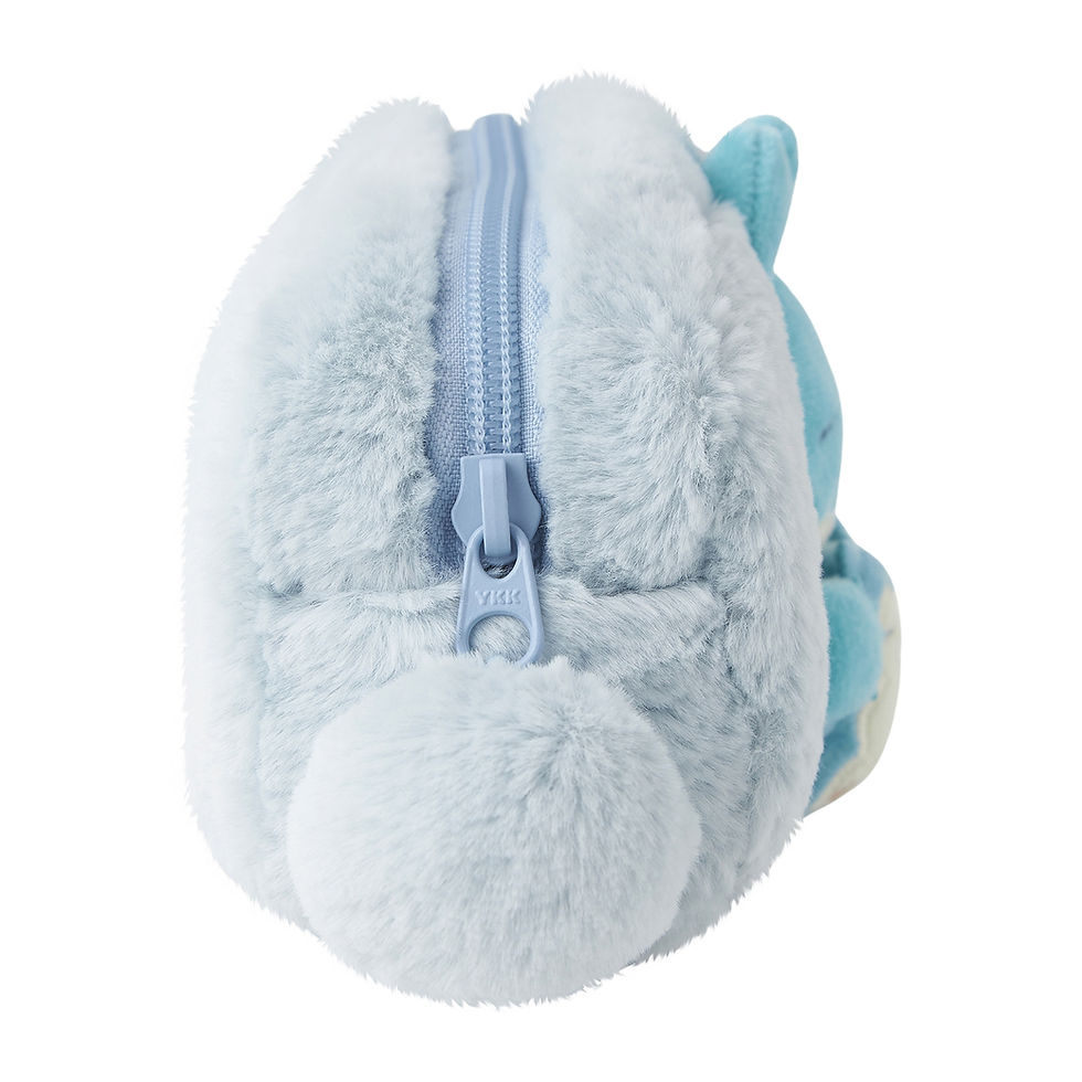 Thumbnail: Pokemon Little Daydream Munchlax and Snorlax Plush Toy Fluffy Pouch