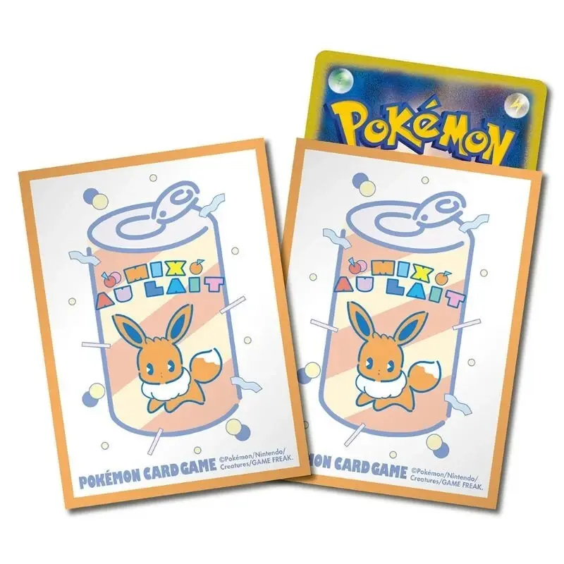 Pokemon Center Mix Au Lait Eevee (Orange Border) Sleeves