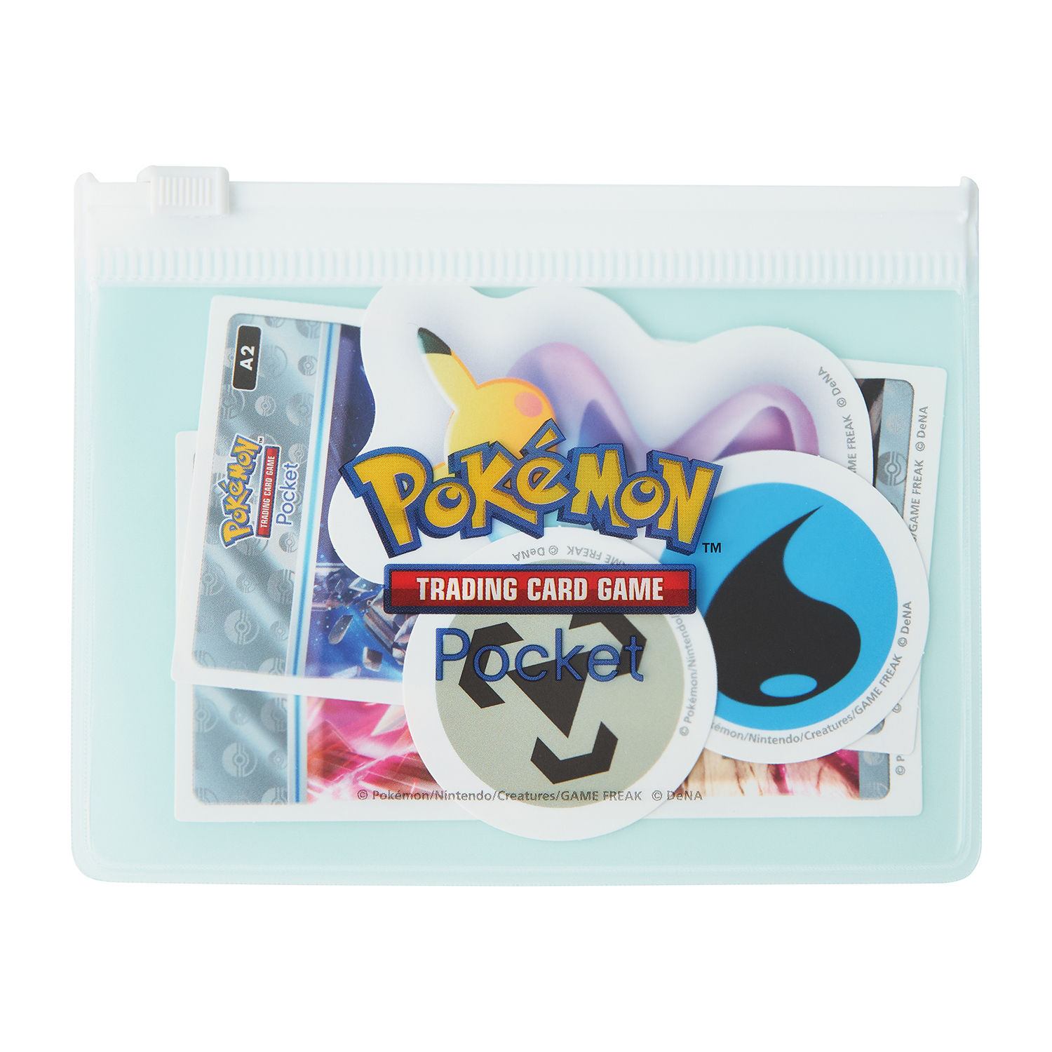Pokemon Trading Card Game Pocket "Time-Space Battle" Sticker in Pouch