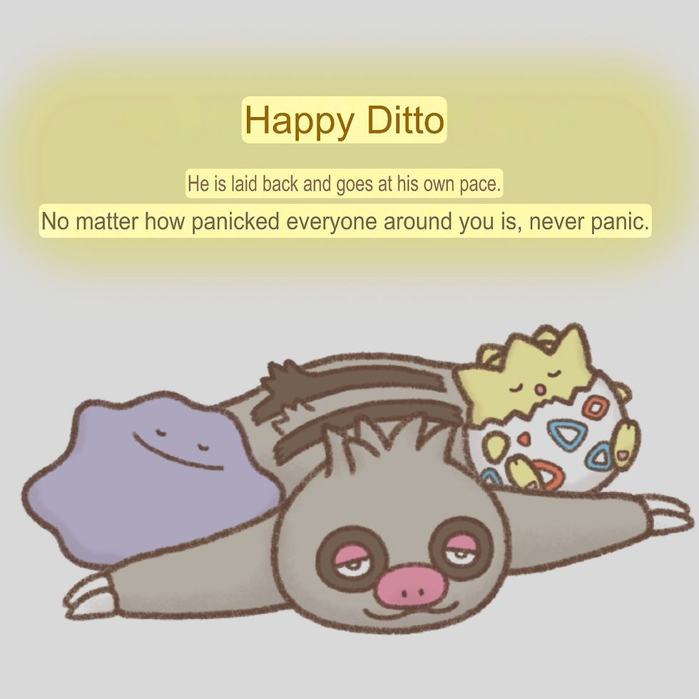 Thumbnail: Pokemon Ten Poke, Ten Colors Happy Ditto Blanket with Pouch