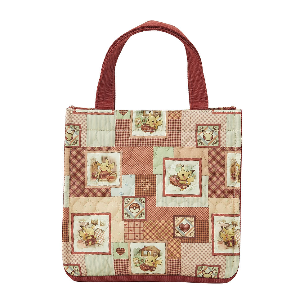 Thumbnail: Pokemon Pikachu's Sweet Delivery Patchwork Style Mini Tote Bag