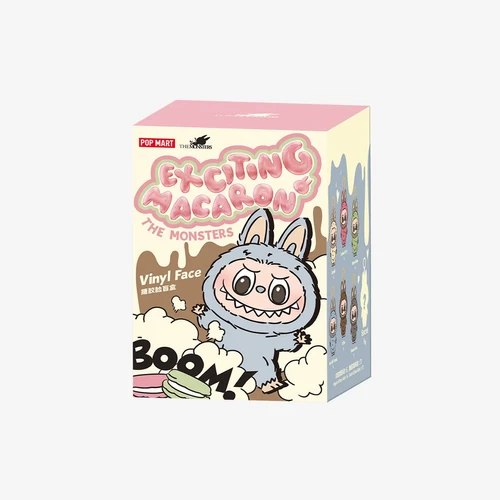 正規品 LABUBU THE MONSTERS Exciting Macaron Pop Mart The Monsters Labubu Exciting Macaron Vinyl Face Blind Box