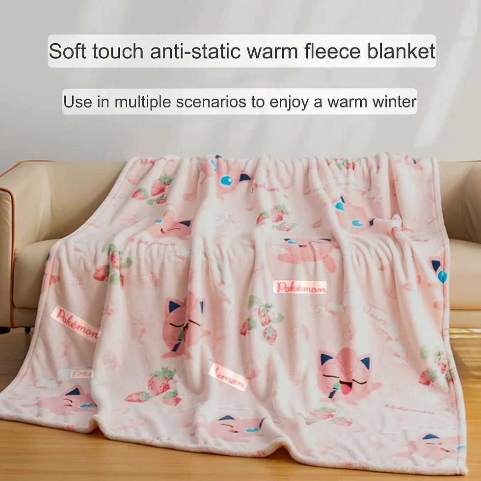 Thumbnail: Pokemon x Maker's Mark China Jigglypuff Fluffy Velvet Blanket