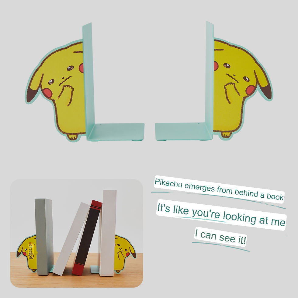Thumbnail: Pokemon Ten Poke, Ten Colors Timid Pikachu, Set of 2 Bookends