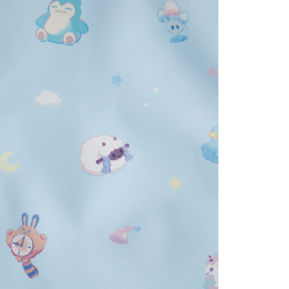Thumbnail: Pokemon Little Daydream Wooper and Quagsire Plush Toy Tote Bag