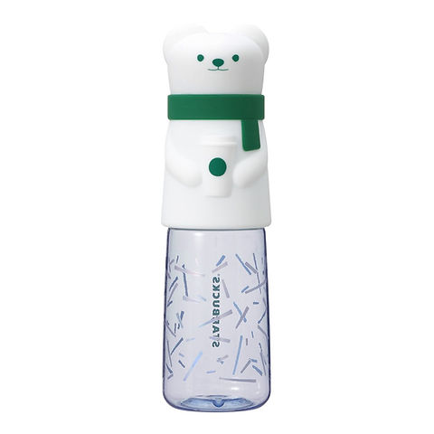 スターバックス テディベア水筒 500ml Starbucks Polar Bear Bottle with Cup 500ml | NYC Plushie Shop