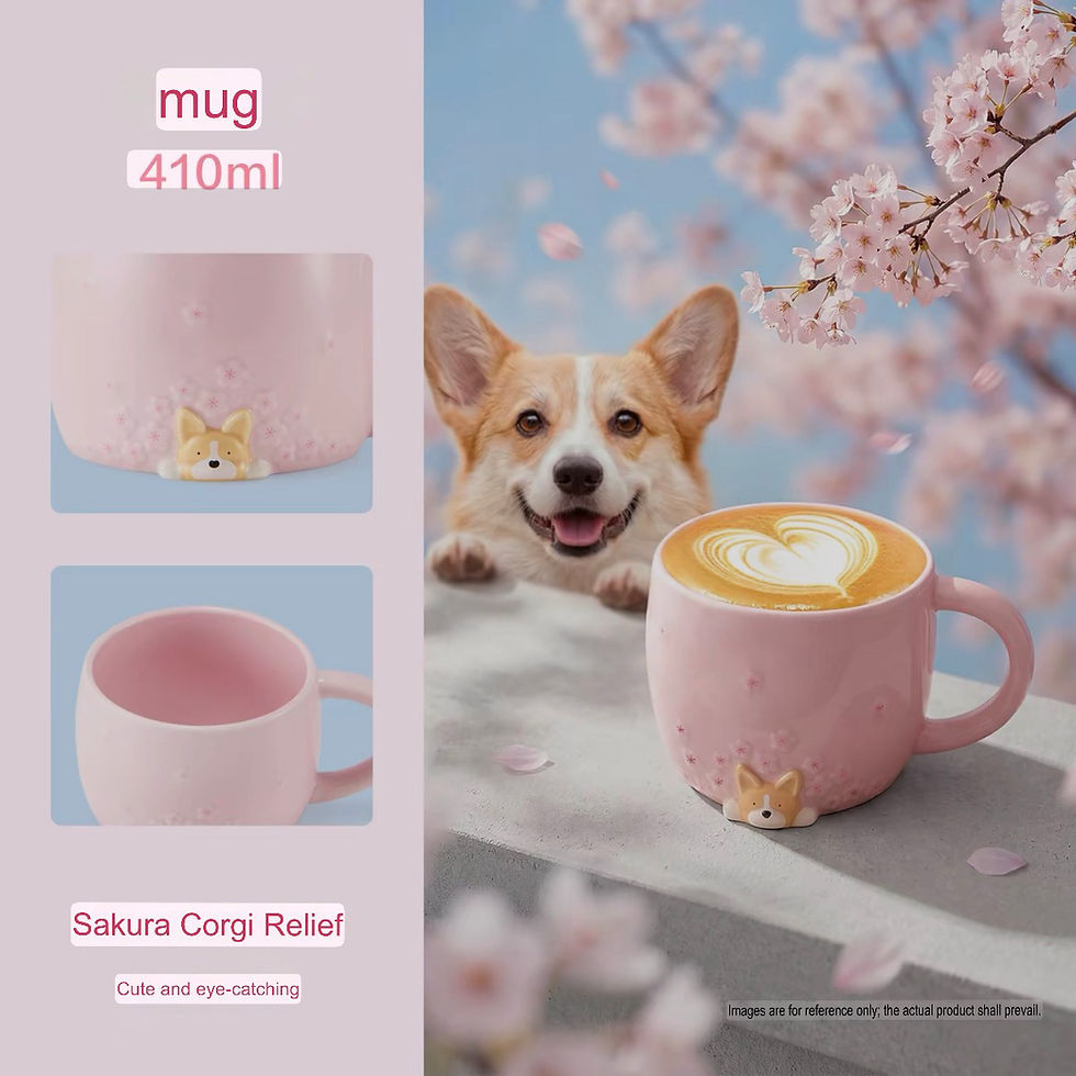 Thumbnail: Starbucks China 2026 Spring Cherry Cute Pet Series Cute Mug 410ml