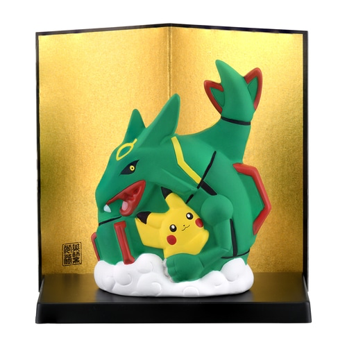Pokemon Year of the Dragon Pikachu and Rayquaza Ceramic Figure