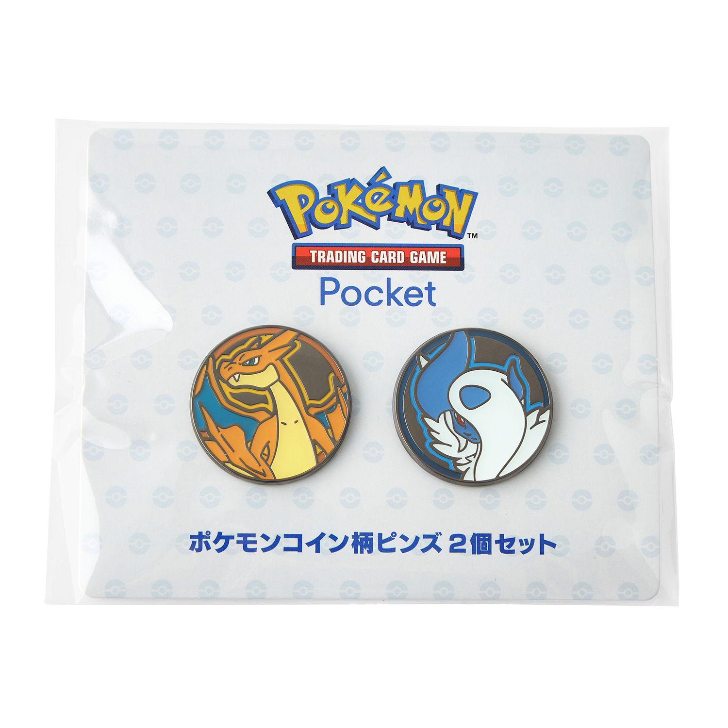 Pokemon Trading Card Game Pocket Mega Charizard Y & Mega Absol Coin Pattern Pins