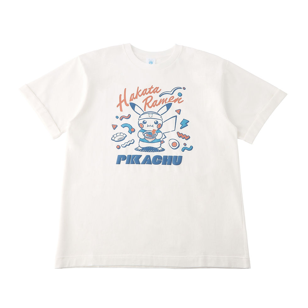Pokemon Center Fukuoka T-Shirt Ramen Pikachu