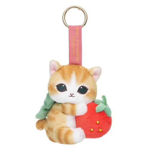 Mofusand Merci Strawberry Mascot (Strawberry and Brown and White